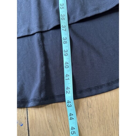 LuLaRoe Black Solid Hi-Lo T Shirt Dress Size Small Polyester Beachy Flowing - Picture 4 of 9